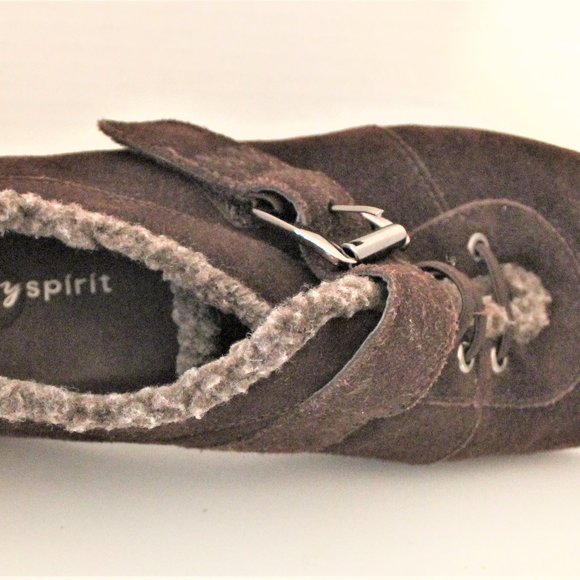 Easy Spirit Booties Brown Suede Round Toe Size 8 1/2 - Picture 8 of 10